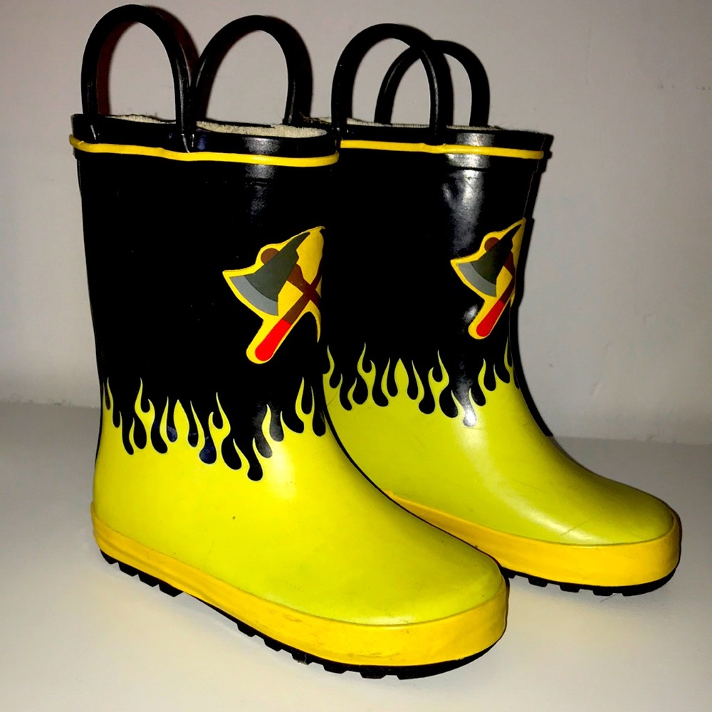 Fireman toddler rain boots